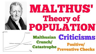 Malthusian Theory of Population  Malthusian CatastropheCrunch  Criticisms [upl. by Iror]