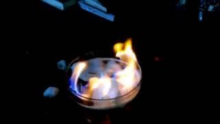 Burning of Natural Gas Hydrates in Laboratory [upl. by Puri469]