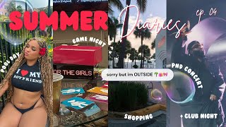 SUMMER DIARIES EP04 🏝️ SHOPPING PARTYNEXTDOOR CONCERT CLUB NIGHT W FRIENDS GAME NIGHT ETC [upl. by Eelrihs]