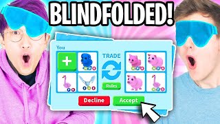 Can We Beat The BLINDFOLDED TRADE CHALLENGE In ADOPT ME LOST OUR DREAM PETS [upl. by Tamar]