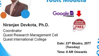 Logit Probit and Tobit Models by Dr Niranjan Devkota [upl. by Anayik]