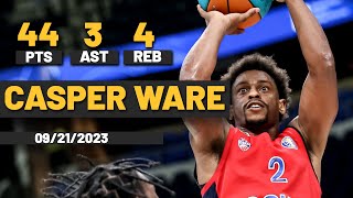 Casper Ware CSKA 44 PTS 3 AST 4 Rebs vs Lokomotive Kuban [upl. by Ymorej]