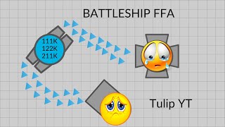 Diepio  KILLING WITH BATTLESHIP IN FFA  Tulip YT [upl. by Alema]