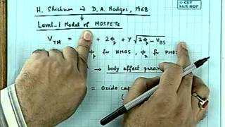 46 Level 1 model of MOSFET I [upl. by Eineeuq]