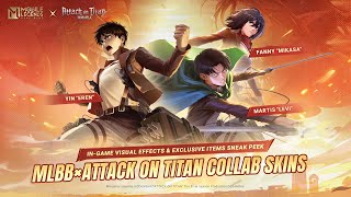 MLBB × Attack On Titan Collab Skins  Yin amp Fanny amp Martis  Mobile Legends Bang Bang [upl. by Lusa516]