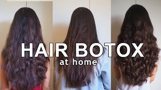 Trying hair botox at home l Brazilian hydrating treatment [upl. by Assena894]