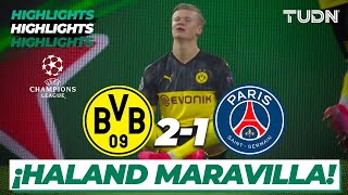 Highlights  Borussia Dort 2  1 PSG  Champions League  8vos Final  TUDN [upl. by Alyos]