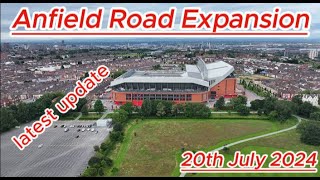 Anfield Road Expansion  20th July 2024  Liverpool Fc  Latest progress update lfc [upl. by Emil]