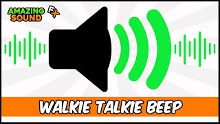 Walkie Talkie Beep  Sound Effect For Editing [upl. by Refennej]