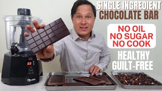 Homemade Chocolate Bar From 100 Cacao Nibs Healthy amp Guilt Free [upl. by Armelda]