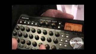 NAMM 10  Tascam DR08 Portable Recorder DR2d Linear PCM amp DP008 Digital Portastudio [upl. by Iru]