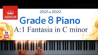 ABRSM 20212022 Grade 8 A1 Fantasia in C minor  J S Bach Piano exam piece BONUS HARPSICHORD [upl. by Buddie]