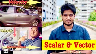 Scalar and Vector Quantities  What are Scalars and Vectors  In real life Motion science Physics [upl. by Yrak]