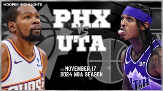 Phoenix Suns vs Utah Jazz Full Game Highlights  Nov 17  2024 NBA Season [upl. by Hurley267]