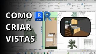 COMO INSERIR VISTA NO REVIT [upl. by Retrac]