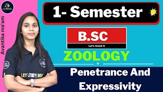 Penetrance And Expressivity  BSc Zoology 1st Semester  Nayanima Maam [upl. by Mumford980]