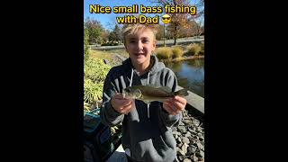 Fishing with dad fishing largemouthbassin smallmouth springbass largemouthbass [upl. by Freud]