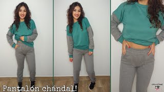 Cómo hacer un pantalón de chándal🧵 Joggers básicos y cómodos 😊 [upl. by Ssur262]