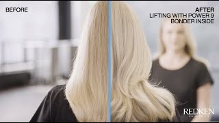 Blonding with Redken Flash Lift Power 9 Bonder Inside [upl. by Armington820]