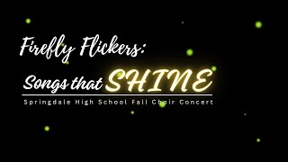 Springdale High School  2023 Fall Choir Concert [upl. by Yggep766]