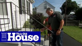 How to Repair a Rusted Wrought Iron Railing  This Old House [upl. by Enuahs]