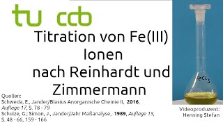 Redoxtitration Eisen 3 mit Kaliumpermanganat nach Reinhardt und Zimmermann [upl. by Cypro]