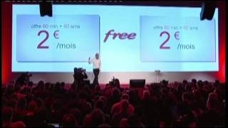 Free  Forfait mobile à 2 euros 100112 [upl. by Feodore503]