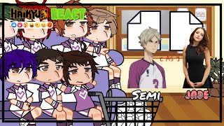 💜 Haikyuu reacts Semi as Jade West  Haikyuu x Victorious  Slight Shirabu x Taichi 💜 [upl. by Janene]