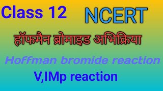 Hoffmann bromide reactionहॉफमैन ब्रोमाइड अभिक्रिया [upl. by Isacco228]