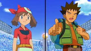 Pokemon Characters Battle May Vs Brock Hoenn Vs Kanto [upl. by Janet]