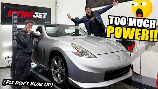 Our Twin Turbo 370z Makes RIDICULOUS Power On The Dyno [upl. by Bancroft]