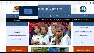 Papua New Guinea Education Website Overview [upl. by Benedikt192]