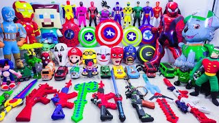 Marvel SpiderMan series unbox popular SpiderMan action dolls Marvel popular electric toy guns [upl. by Lesnah]