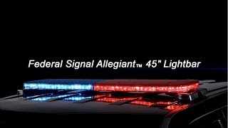 Federal Signal Allegiant Flash Patterns for Police [upl. by Econah537]