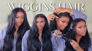 🔥BOMB 5MIN GLUELESS WIG INSTALL QUICK AND EASY WIG APPLICATION WITH ADHESIVE TAPE ONLYWIGGINS HAIR [upl. by Anole]