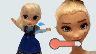 Elsas sick Elsia and Annia toddlers fun video for kids [upl. by Otrebilif]