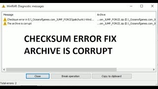 Fix Checksum error winrar [upl. by Yanahc]