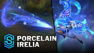 Porcelain Irelia Skin Spotlight  PreRelease  PBE Preview  League of Legends [upl. by Reeba968]