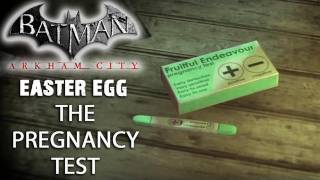 Batman Arkham City  Pregnancy Test Easter Egg [upl. by Shamus657]