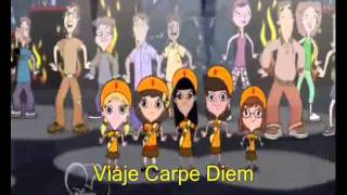 Phineas y Ferb Canción 3 quotCarpe Diemquot Letra HD Español Latino [upl. by Anayeek]