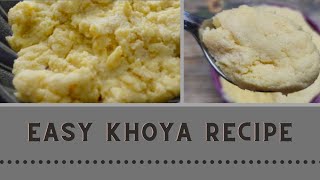 How to make Mawa or Khoya at home from half and half I Easy Homemade Khoya or Mawa recipe [upl. by Ahsineg]