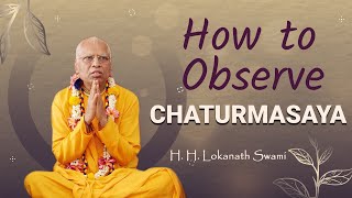 Observing the 4 sacred months Chaturmasaya with H H Lokanath Swami [upl. by Aisiat]