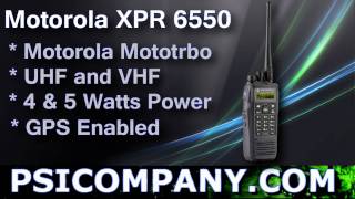 Motorola XPR 6550 Mototrbo Portable Radio Overview  visit us for new models [upl. by Eatnahs914]