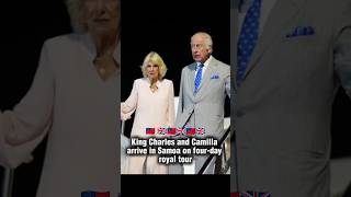 King Charles and Camilla arrive in Samoa kingcharles royalfamily samoa news noticias shorts [upl. by Enaz427]