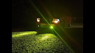 2000 GMC Sonoma 25w Amber LED Fog Light Install [upl. by Melba533]