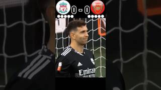 Liverpool vs Arsenal Final penalty shootout [upl. by Enomad]