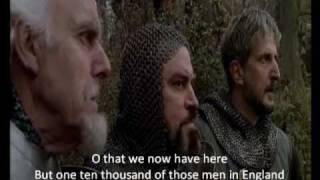 Henry V Speech at Agincourt with subtitle [upl. by Felty398]