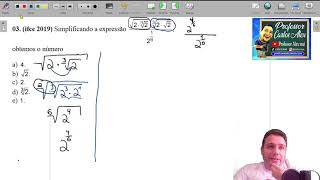 ifce 2019 Simplificando a expressão obtemos o número [upl. by Nnylekoorb]