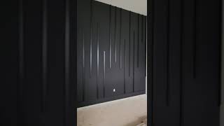 Black Accent Wall for Master Bedroom  Accent Wall Ideas shorts [upl. by Kcim171]