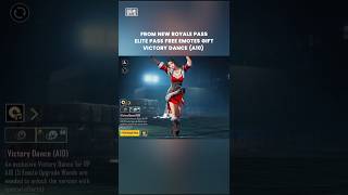 From New Royale Pass A10  New Victory Dance A10 BGMI  PUBG elitepassgiftsfreea10 victorydance [upl. by Ramar364]